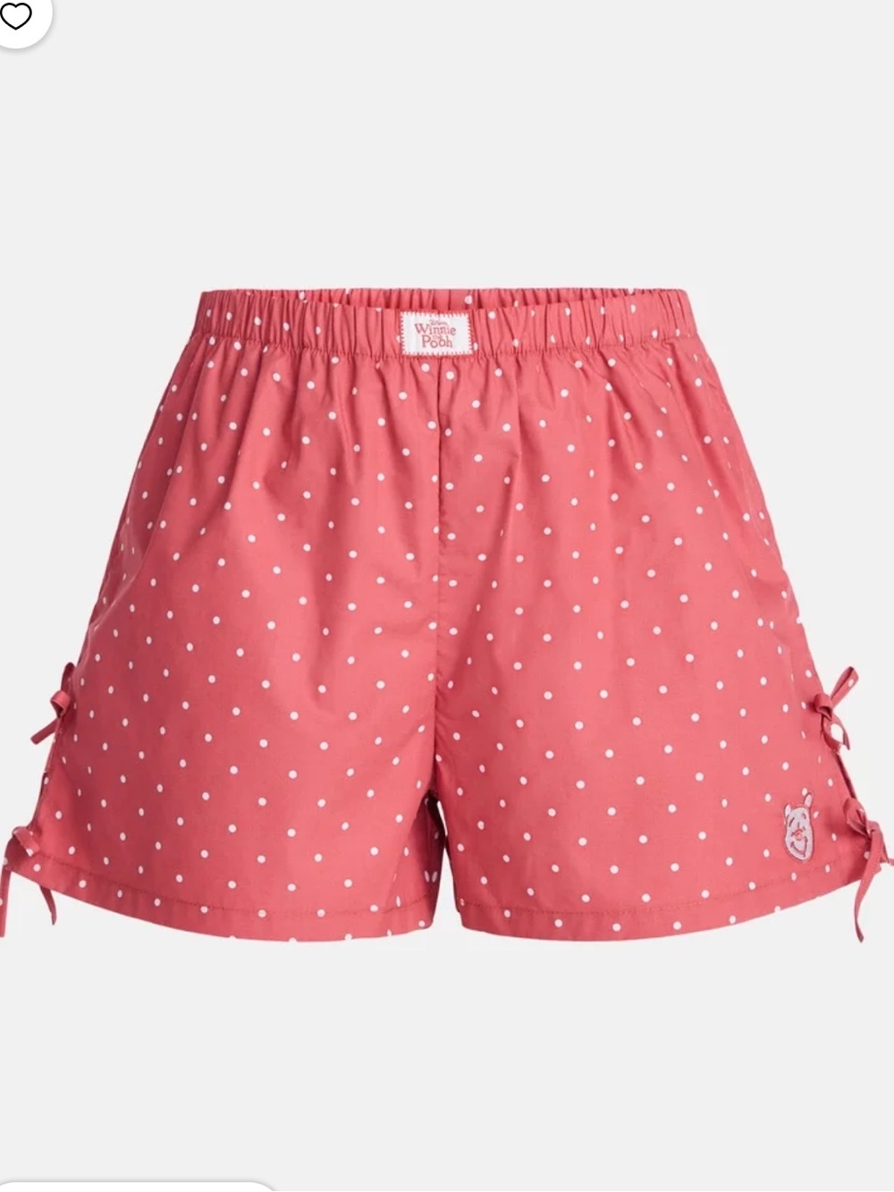 Winnie the Pooh coral Polka Dot Women's Shorts